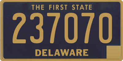 DE license plate 237070