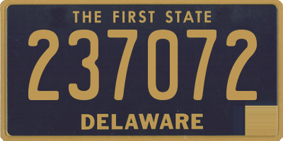 DE license plate 237072