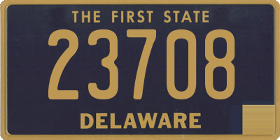 DE license plate 23708