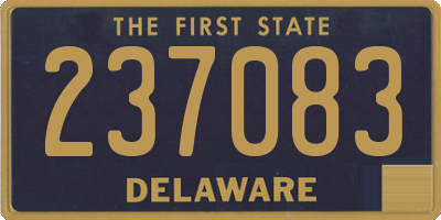 DE license plate 237083