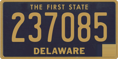 DE license plate 237085