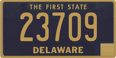 DE license plate 23709