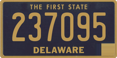 DE license plate 237095