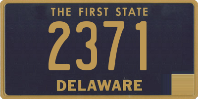 DE license plate 2371