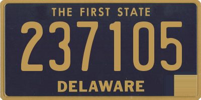 DE license plate 237105