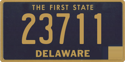 DE license plate 23711