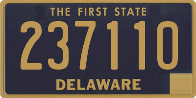 DE license plate 237110