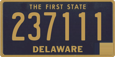 DE license plate 237111