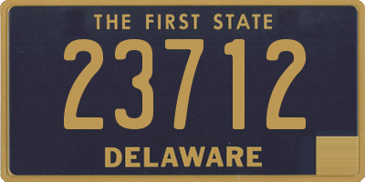 DE license plate 23712