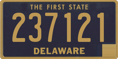 DE license plate 237121