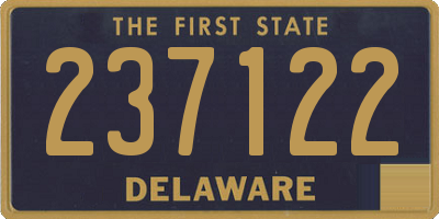 DE license plate 237122