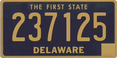 DE license plate 237125