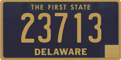 DE license plate 23713