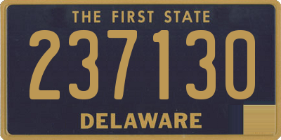 DE license plate 237130