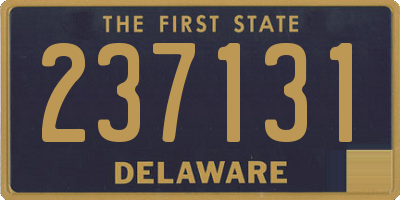 DE license plate 237131