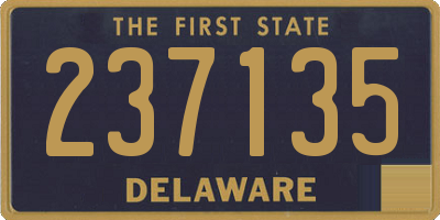 DE license plate 237135