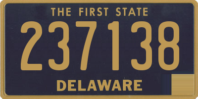 DE license plate 237138