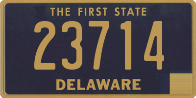 DE license plate 23714