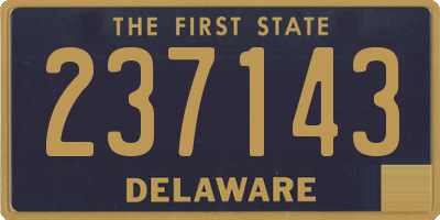 DE license plate 237143