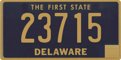 DE license plate 23715