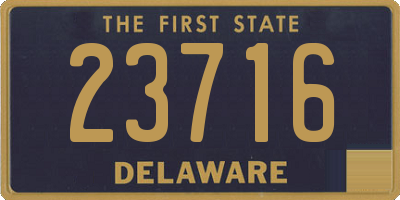 DE license plate 23716