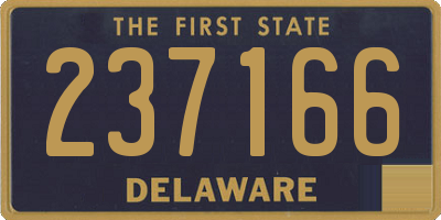 DE license plate 237166