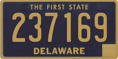 DE license plate 237169