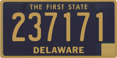 DE license plate 237171