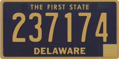 DE license plate 237174