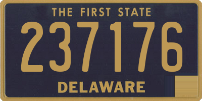 DE license plate 237176