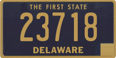 DE license plate 23718
