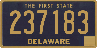 DE license plate 237183