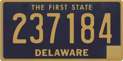 DE license plate 237184