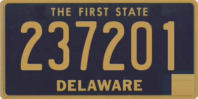 DE license plate 237201