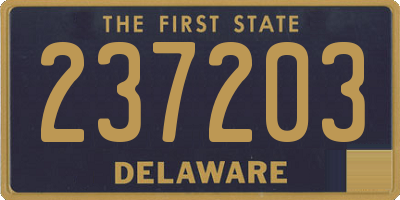 DE license plate 237203