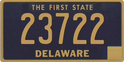 DE license plate 23722