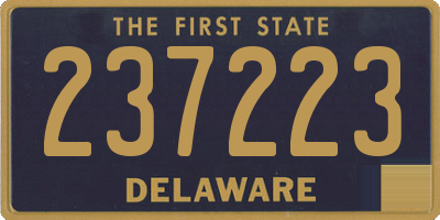 DE license plate 237223