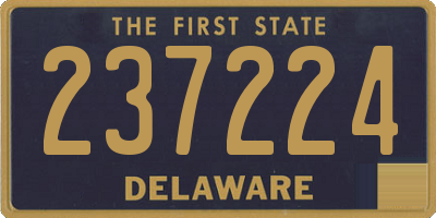 DE license plate 237224