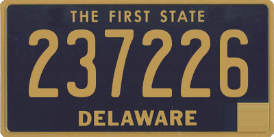 DE license plate 237226
