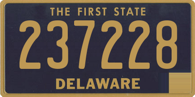 DE license plate 237228