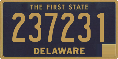 DE license plate 237231