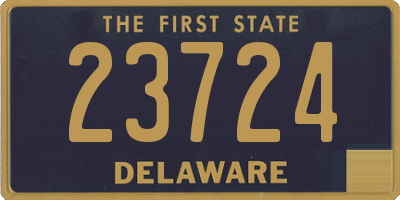 DE license plate 23724