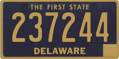 DE license plate 237244