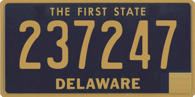 DE license plate 237247
