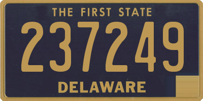 DE license plate 237249