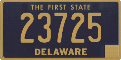 DE license plate 23725