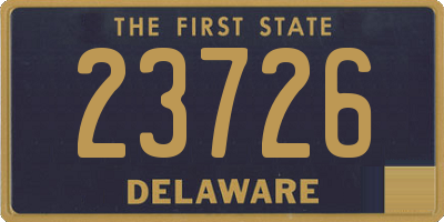 DE license plate 23726