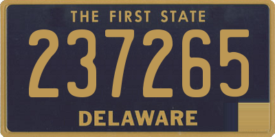 DE license plate 237265