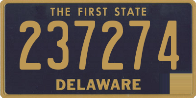 DE license plate 237274