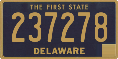 DE license plate 237278